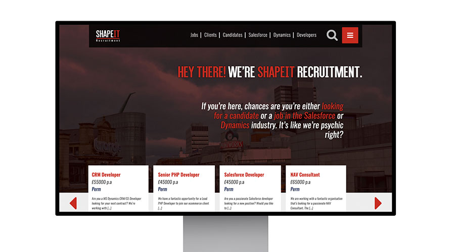 Recruitment website design