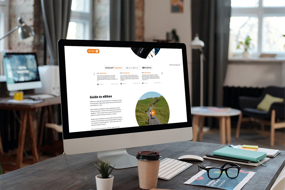 Ebike website design