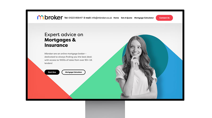 Mbroker website design